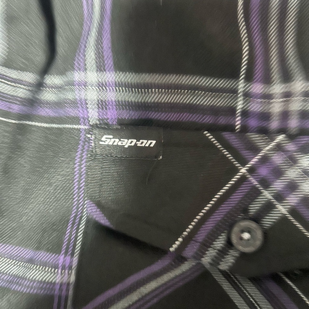 DIXXON Black and Purple Flannel Shirt - Picture 3 of 6